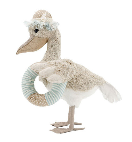 Ocean Mist Seagull With Life Ring Figurine