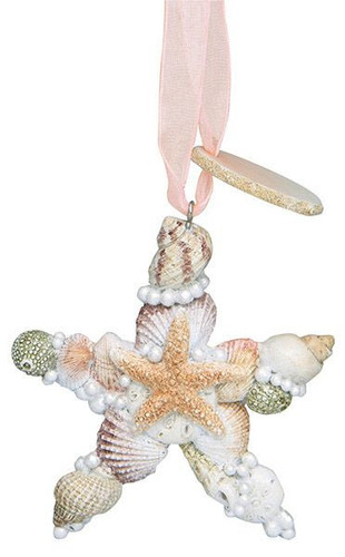 Cape Shore Sea Shell Starfish Christmas Tree Ornament
