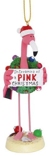 Cape Shore Flamingo Dreaming Of A Pink Christmas Tree Ornament