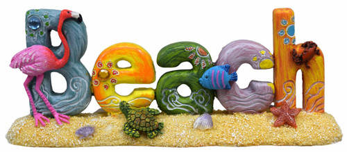 Beach Word Small Tabletop Decor Sign