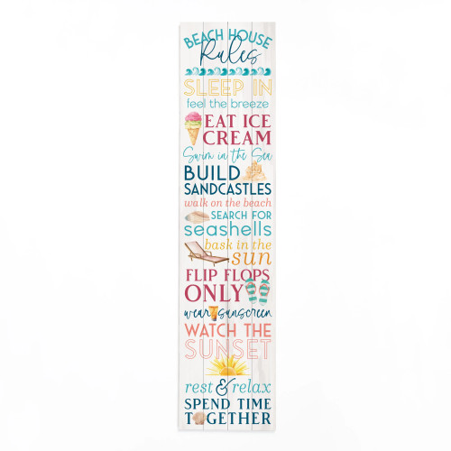 Beach House Rules Wall Decor Sign Beach House Rules Wall Decor Sign