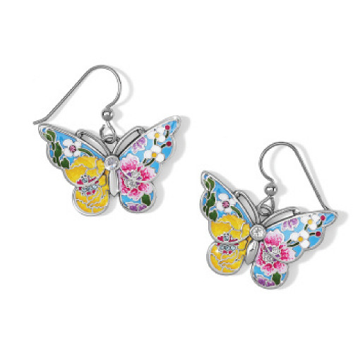 Brighton Blossom Hill Garden Butterfly Dangle Earrings