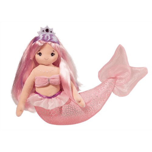 Douglas Serena Pink & Purple Cloth Princess Poised Tale Up Mermaid Doll