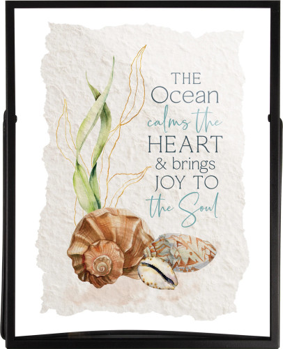 The Ocean Calms The Heart and Brings Joy To The Soul Framed Art The Ocean Calms The Heart and Brings Joy To The Soul Framed Art