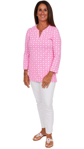 Sailor Sailor Lucille Boca Grande Cane Print Tunic Top