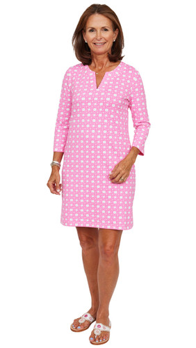 Sailor Sailor Lucille Boca Grande Cane Print Shift Dress