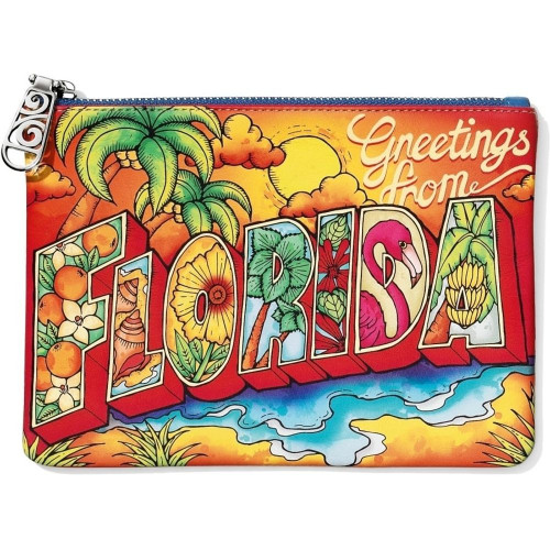 Brighton Florida Postcard Travel Pouch