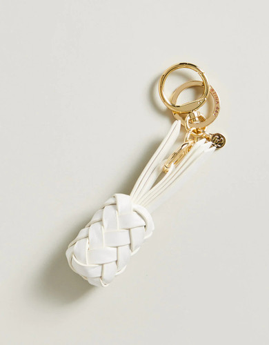 Spartina 449 White Pineapple Key Ring Keychain