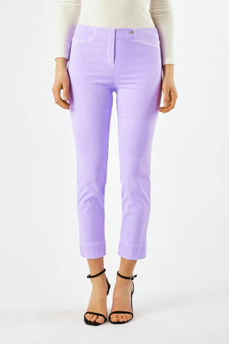 Robell Rose 09 Lavender Purple Slim-Fit Pant