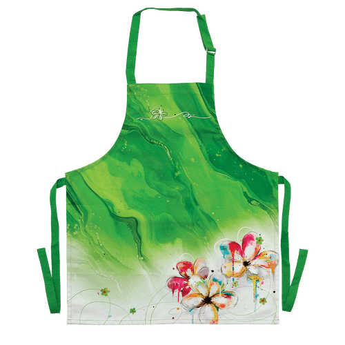 Izzy and Oliver Flowers Lime Green Bib Apron
