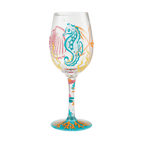 Lolita Coastal Sea Life Wine Glass