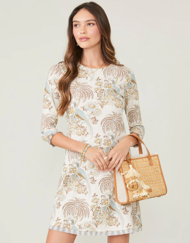 Spartina 449 Jane Bird Palm Island Fringe Dress