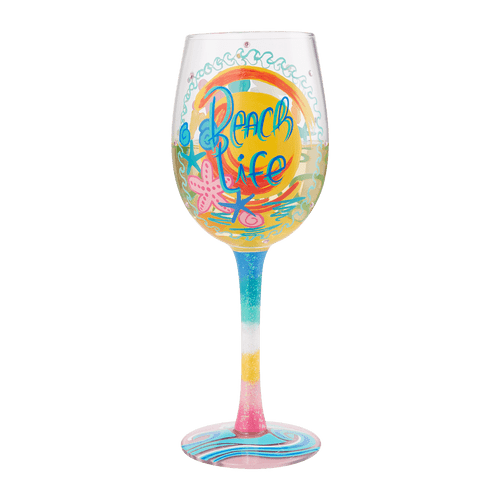 Lolita Beach Life Wine Glass