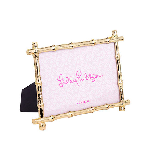 Lilly Pulitzer Gold Bamboo Photo Frame