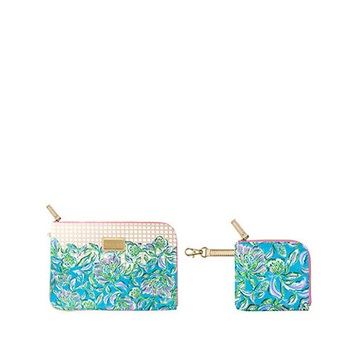Lilly Pulitzer Chick Magnet Tech Pouch Set