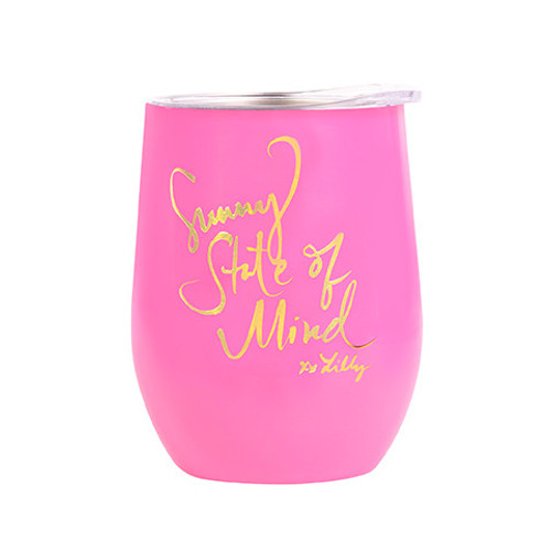 Lilly Pulitzer Sunny State Of Mind Insulated Stemless Pink Tumbler Lilly Pulitzer Sunny State Of Mind Insulated Stemless Pink Tumbler