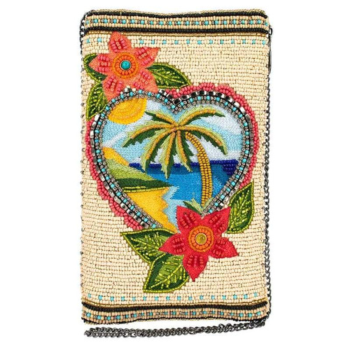 Mary Frances Vacation Dreaming Tropical Phone Pouch Crossbody Purse Mary Frances Vacation Dreaming Tropical Phone Pouch Crossbody Purse