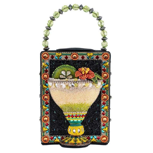 Mary Frances Lime On The Side Margarita Top Handle Purse Hand Bag Mary Frances Lime On The Side Margarita Top Handle Purse Hand Bag