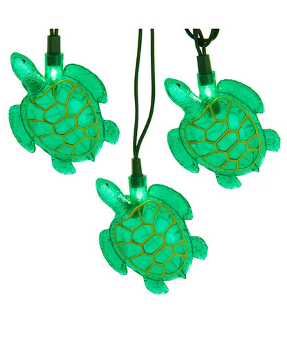 Kurt Adler Green Sea Turtle String Lights