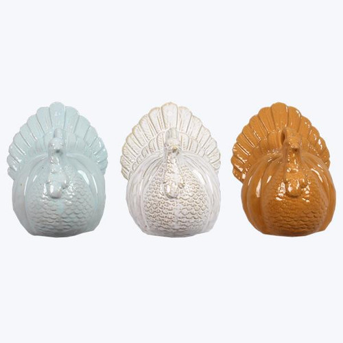 Thanksgiving Ceramic Turkey Tabletop Figurine