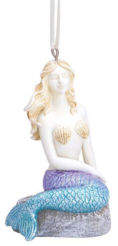Cape Shore Mermaid Sitting On A Rock Ornament