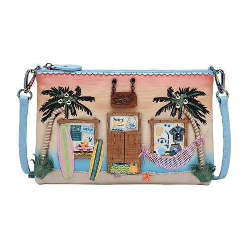 Vendula London The Surf Shack Pouch Bag Crossbody Purse Vendula London The Surf Shack Pouch Bag Crossbody Purse