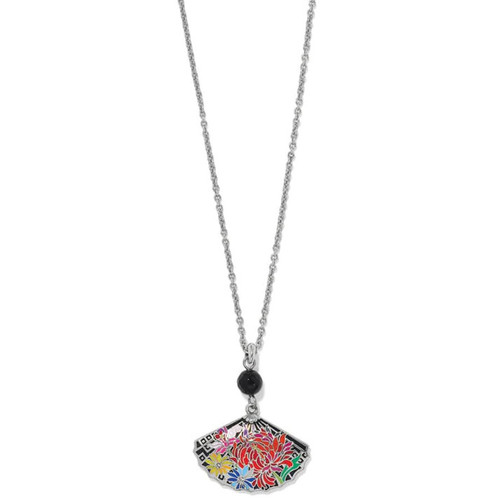 Brighton Kyoto In Bloom Fan Pendant Petite Necklace