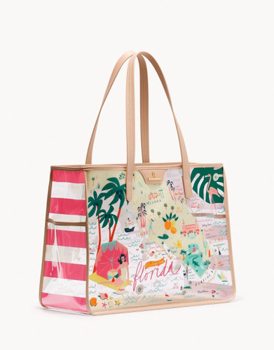 Spartina Florida Clear Beach Tote Bag