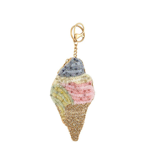 Mary Frances Sugar Cone Key Ring Coin Purse  