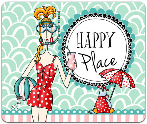 CJ Bella Happy Place Computer Mouse Pad
