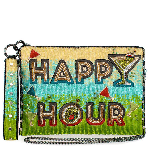 Mary Frances Happy Hour Cocktail Crossbody Clutch Purse 