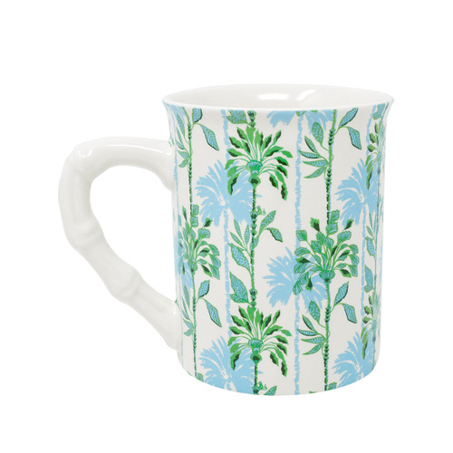 Lilly Pulitzer Ceramic Bamboo Handle Coffee Mug