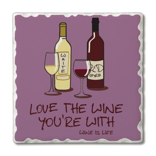 Thirtystone Love The Wine You Are With 4 Pack Coaster Set