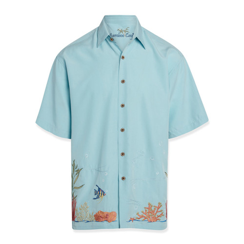 Bamboo Cay Coral Harmony Under The Sea Camp Shirt