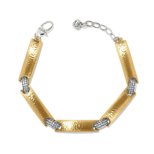 Brighton Meridian Geo Gold Link Chain Bracelet