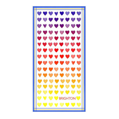 Brighton Fun In The Sun Ombre Heart Beach Towel