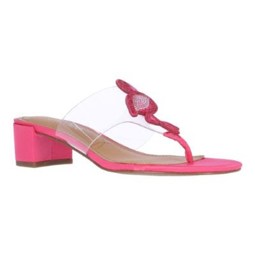 J. Renee Bonair Pink Flamingo Icon Low Heel Sandal