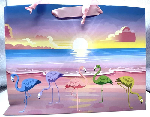Flamingo Flock Large Gift Bag