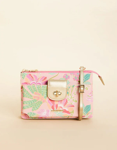 Spartina 449 Flamingo Pineapple Lindsey Crossbody Phone Bag Spartina 449 Flamingo Pineapple Lindsey Crossbody Phone Bag