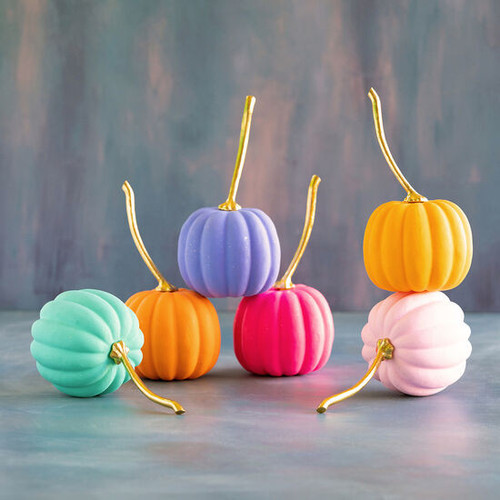 Glitterville Long Stemmed Bright Colored 14" Tall Pumpkin Glitterville Long Stemmed Bright Colored 14" Tall Pumpkin