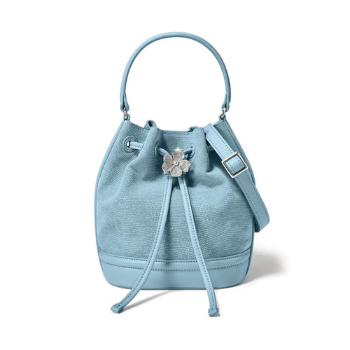 Brighton Everbloom Cloud Blue Bucket Purse
