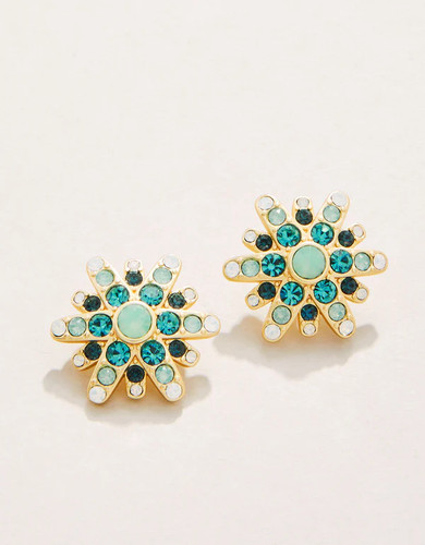 Spartina 449 Mystic Moss Sea Foam & Green Post Earrings