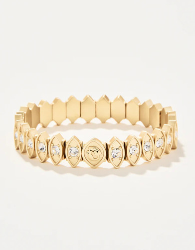 Spartina 449 Protection Gold & Crystal Stretch Bracelet