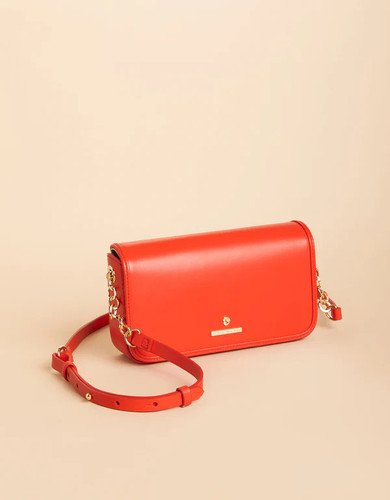 Spartina 449 Crew Cayenne Red Leather Crossbody Purse Spartina 449 Crew Cayenne Red Leather Crossbody Purse