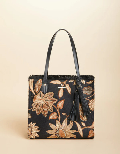 Spartina 449 Botanic Garden Floral Box Tote Purse Spartina 449 Botanic Garden Floral Box Tote Purse