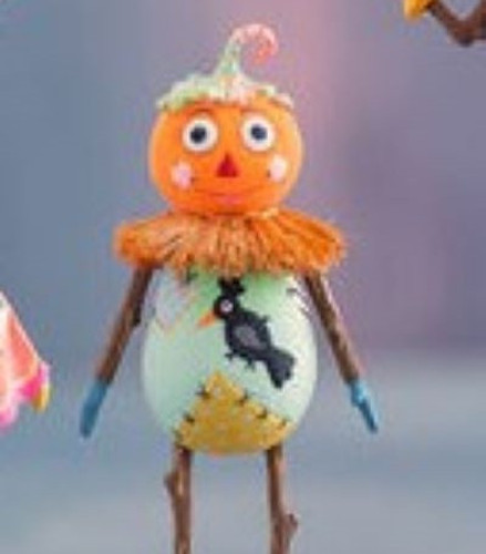 Glitterville Patches Pumpkin Family Child Tabletop Display Glitterville Patches Pumpkin Family Child Tabletop Display