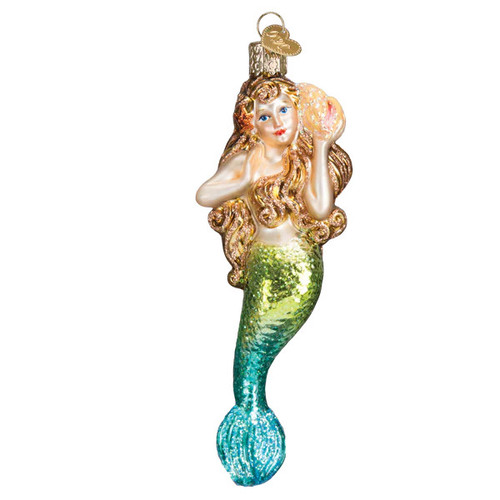 Old World Christmas Mermaid Glass Tree Ornament