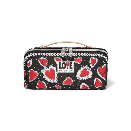 Brighton Hearts A Flutter Cosmetic Bag