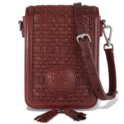 Brighton Ilia Mini Flap Garnet Crossbody Purse