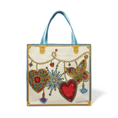 Brighton Glittering Love Canvas Tote Bag